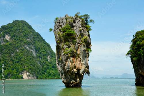 James bond Island or Khao Tapu In Phang Nga Bay Thailand.