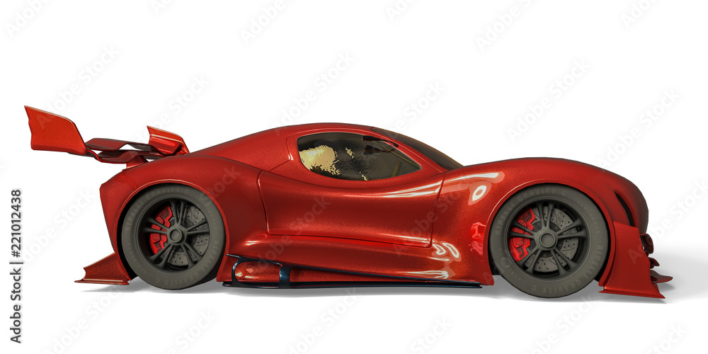 Naklejka premium sport car whith no brand in a white background