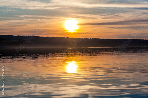  charming sunset on Lake Seliger © photomatika