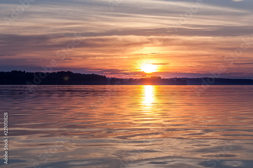  charming sunset on Lake Seliger © photomatika