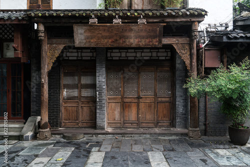 Old buildings in Kuan Alley and Zhai Alley, Chengdu, Sichuan