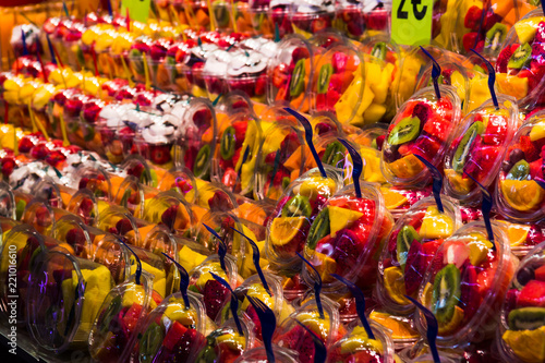 Obraz na płótnie Obststand Spanien w salonie