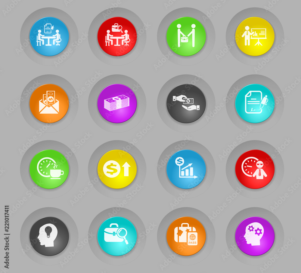 office life icon set office life icon set
