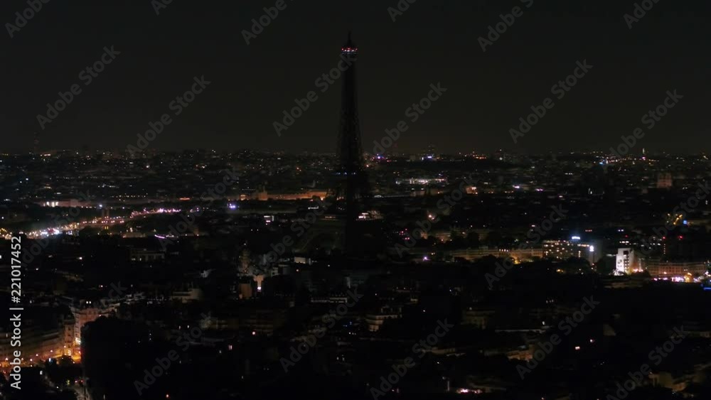 Aerial France Paris Eiffel Tower Aerial France Paris Eiffel Tower