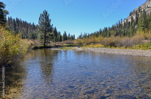 Bild auf Leinwand Middle Fork of San Joaquin river  Ansel Adams Wilderness, Madera county, Califor