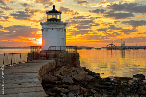 Portland Breakwater Lighthouse at Dawn