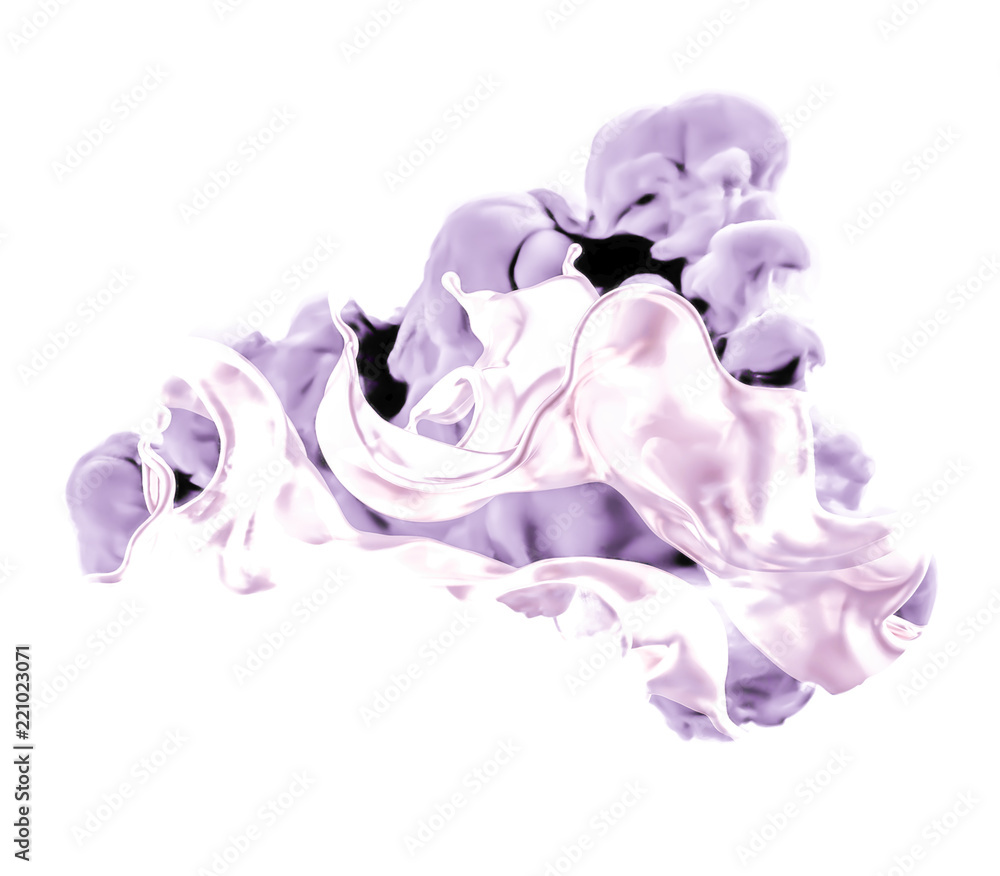 Black gray smoke on a white background. 3d illustration, 3d rendering. Black gray smoke on a white background. 3d illustration, 3d rendering.