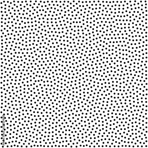  Halftone dotted background. Dotted vector pattern. Chaotic circle dots isolated on the white background.Seamless asymmetricall pattern
