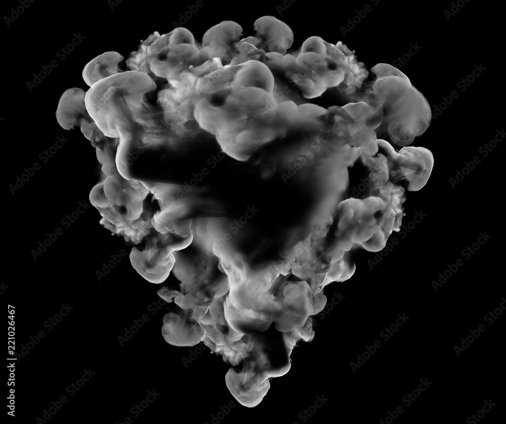 White smoke on a black background. 3d illustration, 3d rendering. White smoke on a black background. 3d illustration, 3d rendering.