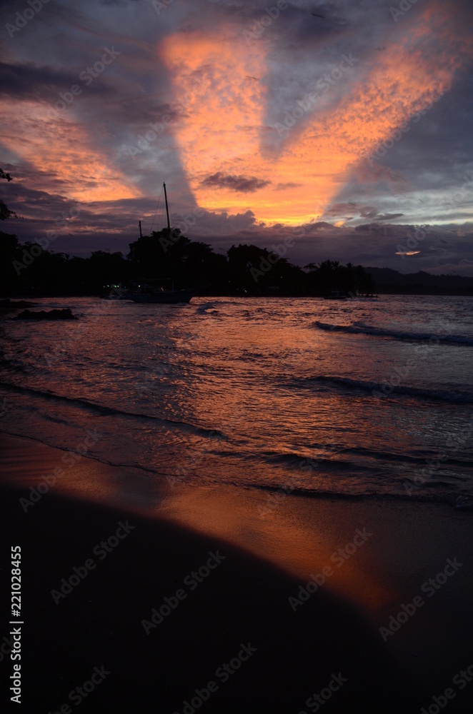 Sonnenuntergang in Puerto Viejo - Costa Rica