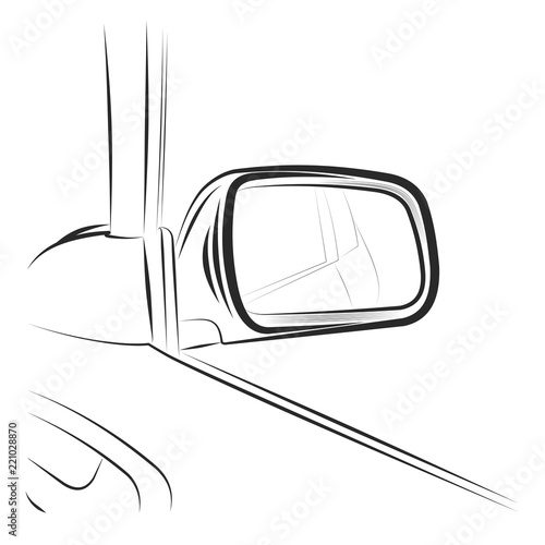 Rearview car mirror