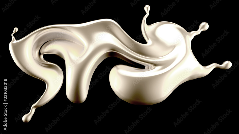 Silver splash liquid black background. 3d illustration, 3d rendering. Silver splash liquid black background. 3d illustration, 3d rendering.