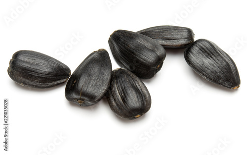 Fototapeta Naklejka Na Ścianę i Meble -  Sunflower seeds  isolated on white background close up