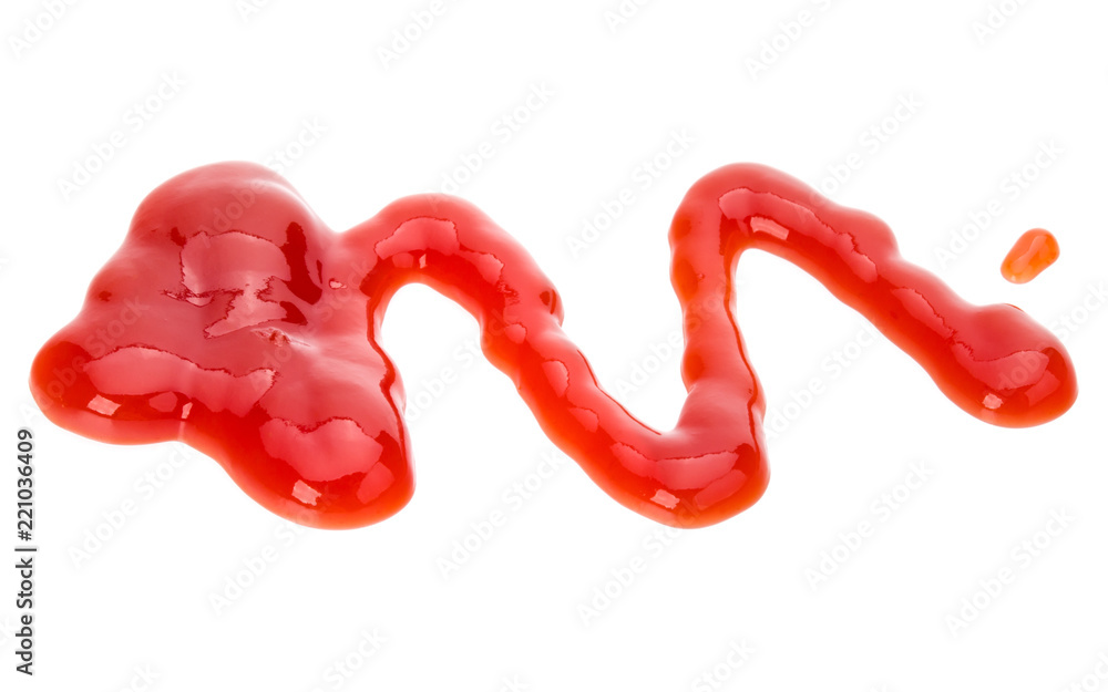 Tomato sauce, ketchup isolated on white background Tomato sauce, ketchup isolated on white background