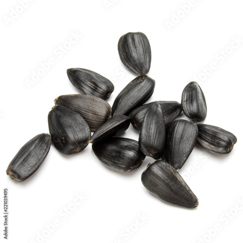 Fototapeta Naklejka Na Ścianę i Meble -  Sunflower seeds  isolated on white background close up