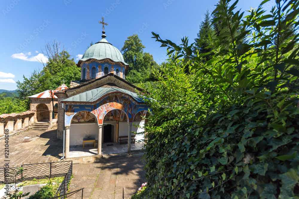 Nineteenth century buildings in Sokolski Monastery Holy Mother's Assumption, Gabrovo region, Bulgaria