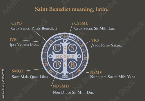Saint benedict medal meaning in latin photo