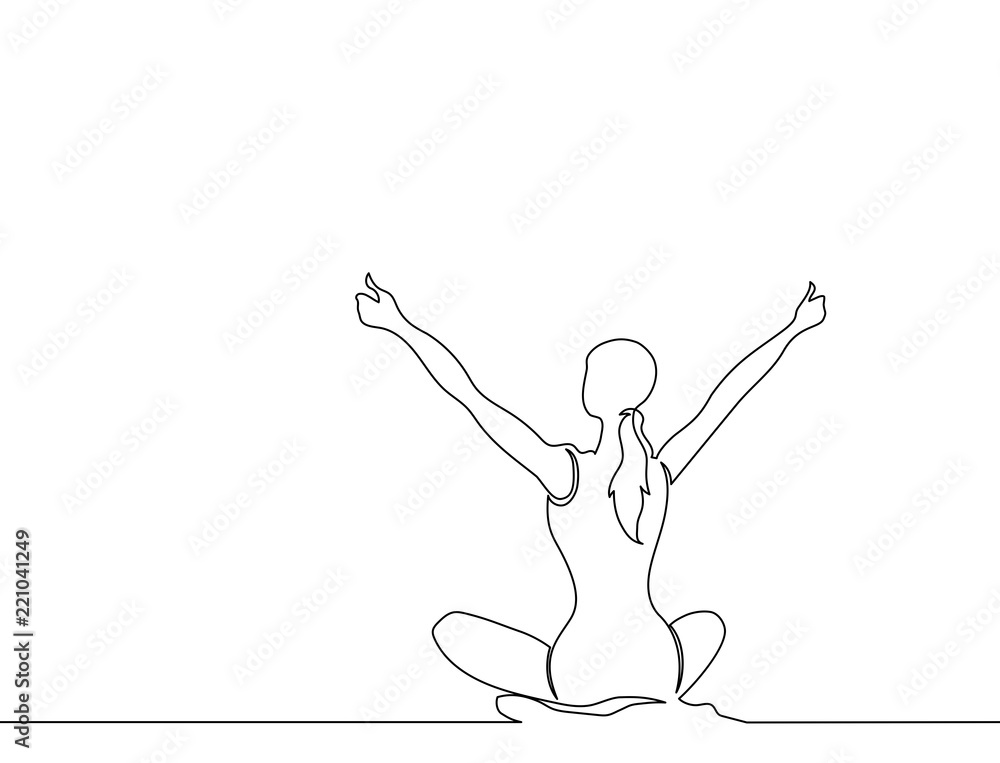 Healthy happy woman. Happy and free. 