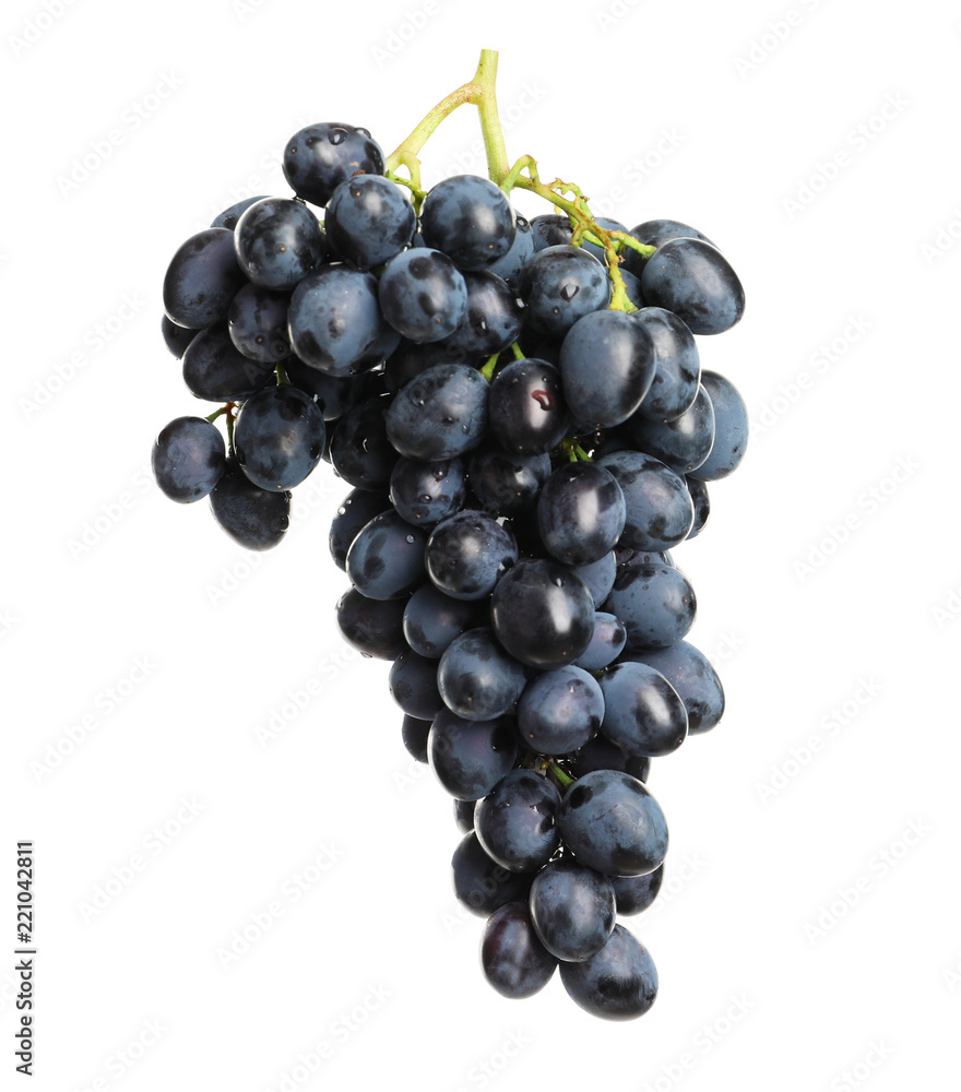 Bunch of fresh ripe juicy grapes isolated on white Bunch of fresh ripe juicy grapes isolated on white