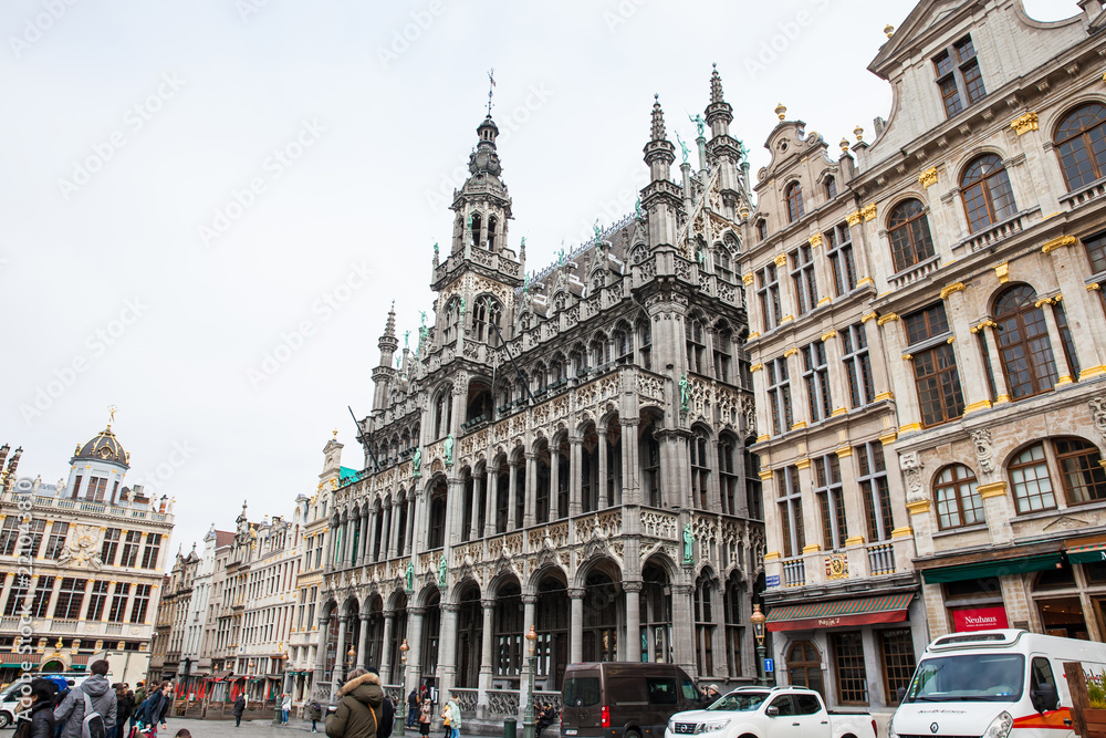 The Museum of the City of Brussels and guild houses at the Grand Place in Brussels