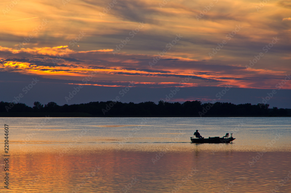 Sunset & Boat