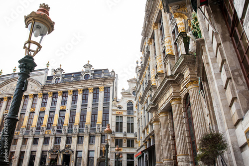 Historical guild houses at the Grand Place in Brussels photo