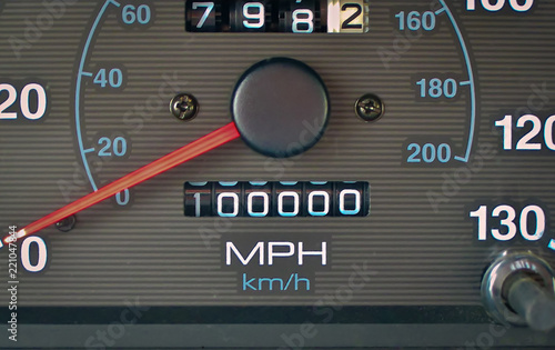 Photography 100,000 milestone on dashboard