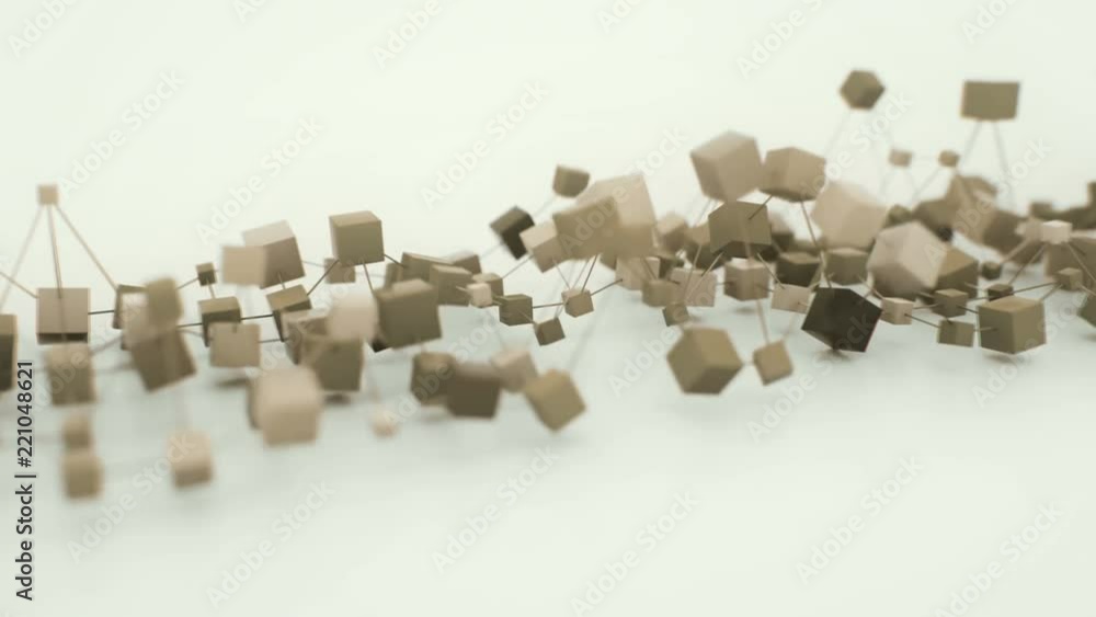 4K Abstract Blockchain Concept. Seamless Loop 4K Abstract Blockchain Concept. Seamless Loop