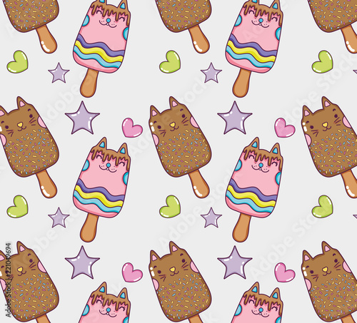 Cute cats background
