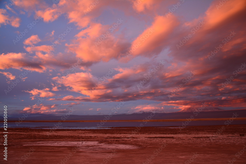 Laguna Tebenquiche Atacama Chile - Tebenquiche Lagoon Atacama Chile