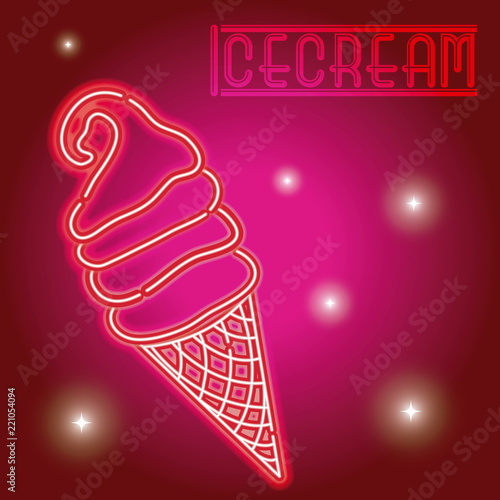 Icecream neon sign
