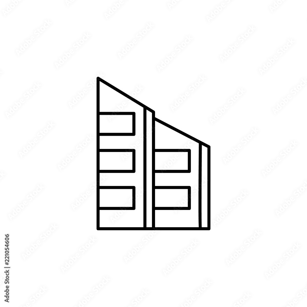 office building icon. Element of building and landmark outline icon for mobile concept and web apps. Thin line office building icon can be used for web and mobile office building icon. Element of building and landmark outline icon for mobile concept and web apps. Thin line office building icon can be used for web and mobile