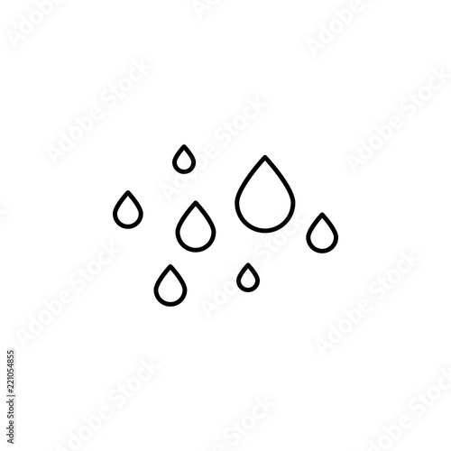 Water drops outline icon. Element of ecology icon for mobile concept and web apps. Thin line Water drops can be used for web and mobile