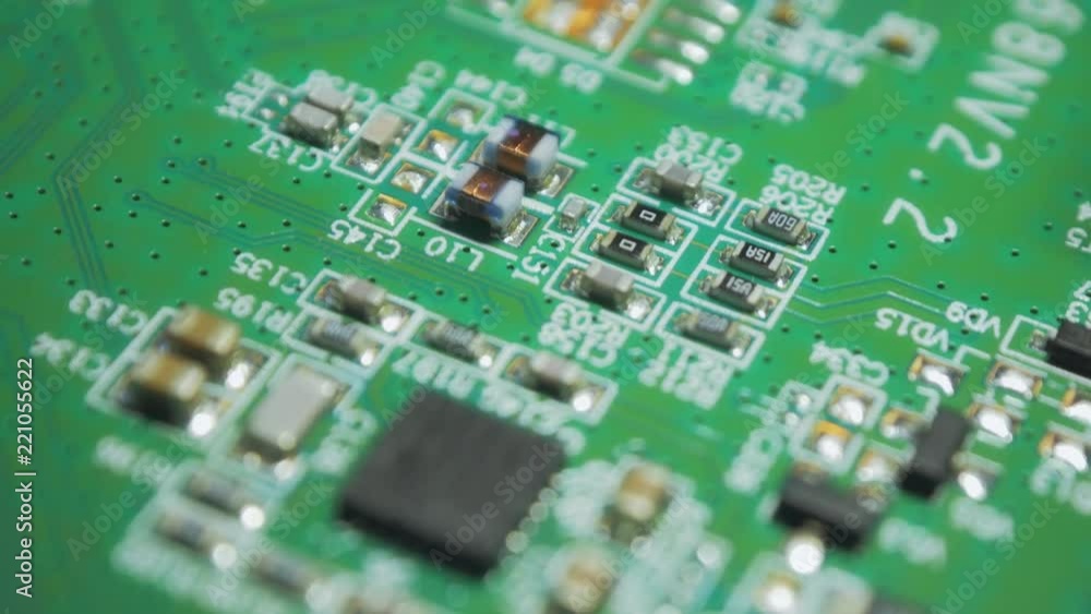 Green Printed Circuit Board Electronics v02 Green Printed Circuit Board Electronics v02