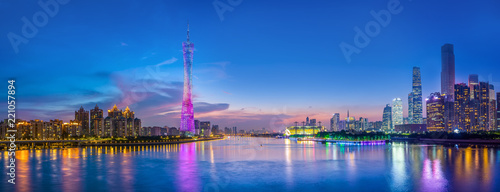 Skyline of urban architectural landscape in Guangzhou.. #221057894
