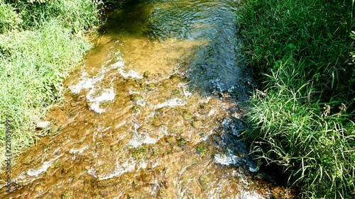 Mississippi River near source is just a small creek in Itasca Park in Minnesota photo