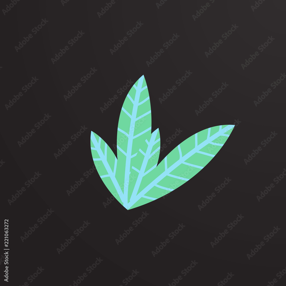 leaf plants logo icon leaf plants logo icon