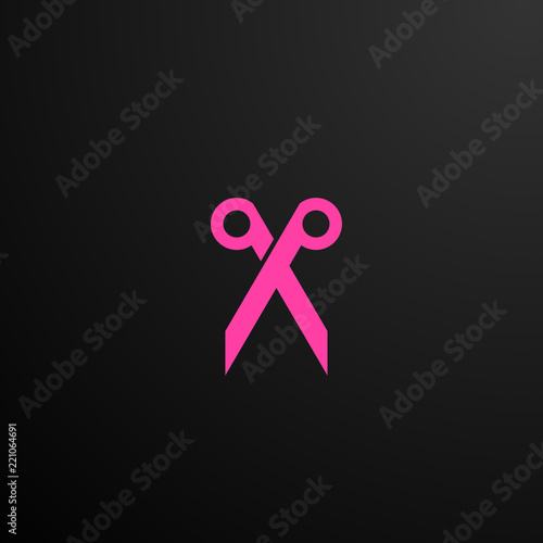cutting scissors logo icon