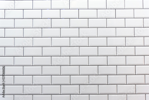 Background from a clean white tiled wall