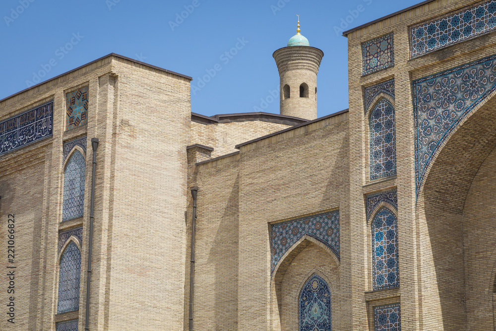 Barak Khan madrasah. Hast Imam Square (Hazrati Imam) is a religious center of Tashkent.