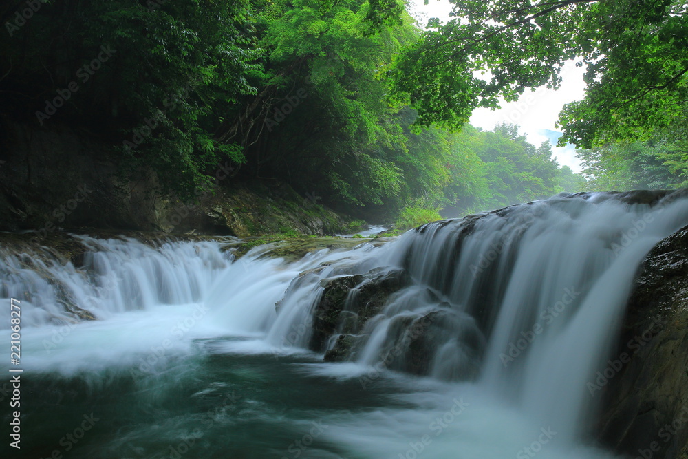 夏の気仙大滝 夏の気仙大滝