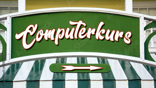 Schild 333 - Computerkurs