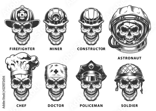 Set of skull