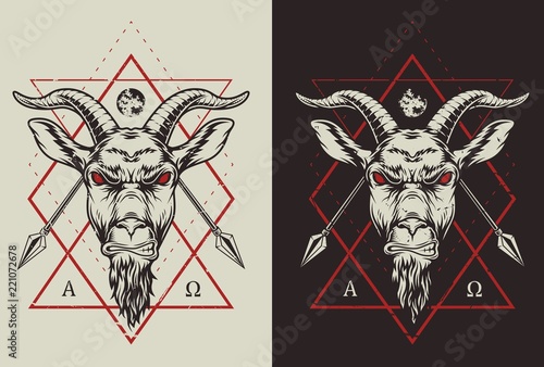Emblems with goat