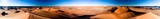 360 sunset panoramic view to Tin Merzouga dune at Tassili nAjjer national park in Algeria