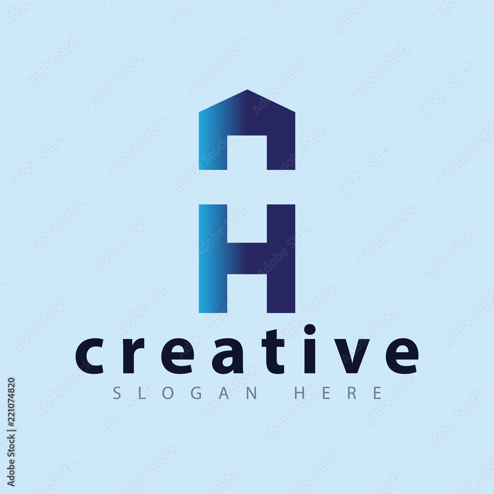 H letter cross hospital logo design template H letter cross hospital logo design template