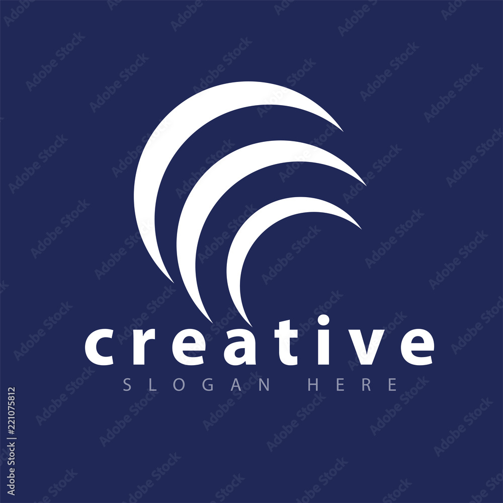 abstract signal logo icon vector template abstract signal logo icon vector template