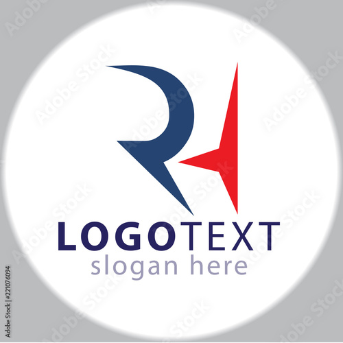 Free Download RH Initial letter logo icon vector template - GFXLoad