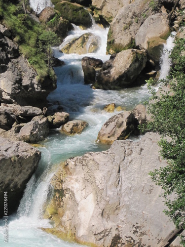 mountain waterfall