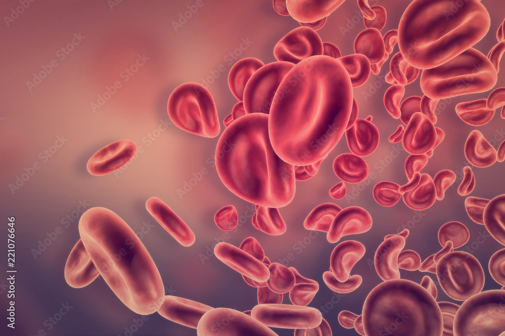 Blood cells.3d illustration Blood cells.3d illustration
